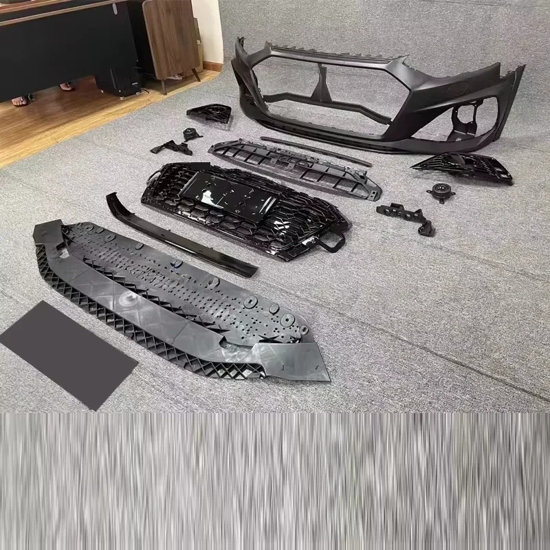 Car Allroad A4 S4 B9.5 Front Bumpers Body Kit RS4 Style Front Bumper Assembly for  A4 S4 Allroad 2020-2024 B9.5 RS4 Style